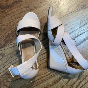 Clarks blush wedge sandals sz 10